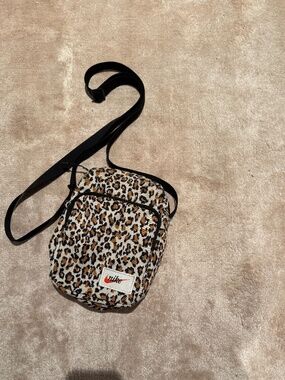 Nike cheetah print crossbody bag